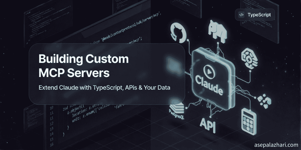 Learn to build powerful custom MCP servers with TypeScript. Real-world examples including GitHub integration, business logic automation, and API orchestration that save 15+ hours per week.