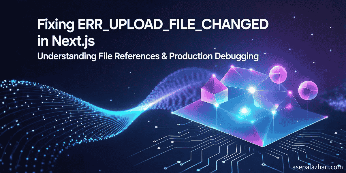 Fixing ERR_UPLOAD_FILE_CHANGED in Next.js Production