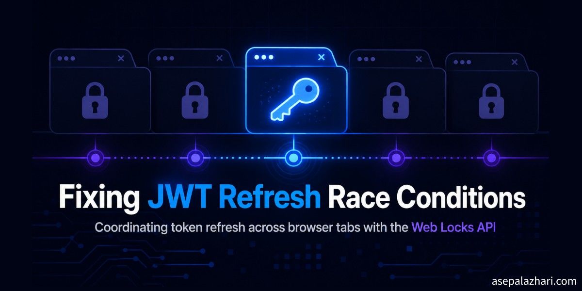 Multiple tabs refreshing the same JWT at once cause duplicate calls and random logouts. Here is how the Web Locks API and a few guards fix it for good.