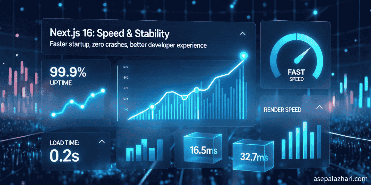 Next.js 16 delivers faster startup times and fixes the annoying dev server crashes during builds. Here's what changed and why you should upgrade now.