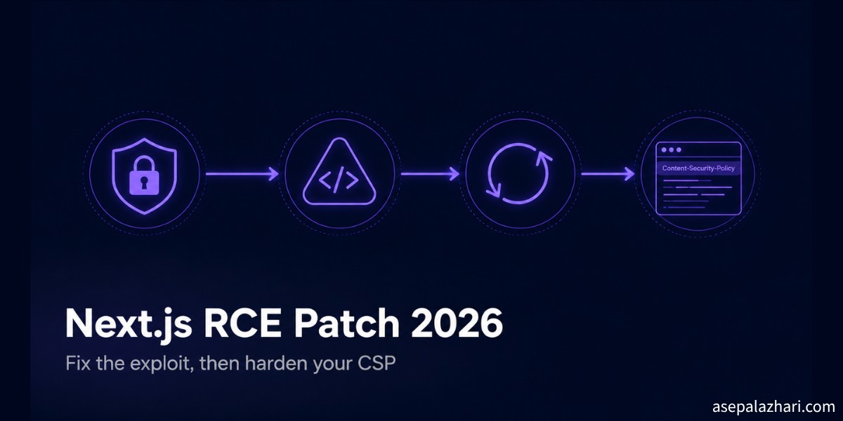 Vercel patched two critical unauthenticated RCEs in Next.js on August 25, 2026. Here is how to upgrade safely and finally drop unsafe-inline from your CSP.