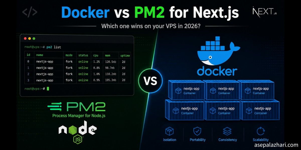 PM2 is simple. Docker is powerful. On a VPS with 7 GB idle RAM, the real choice is about pipelines, portability, and scale. Find out which one fits your stack.